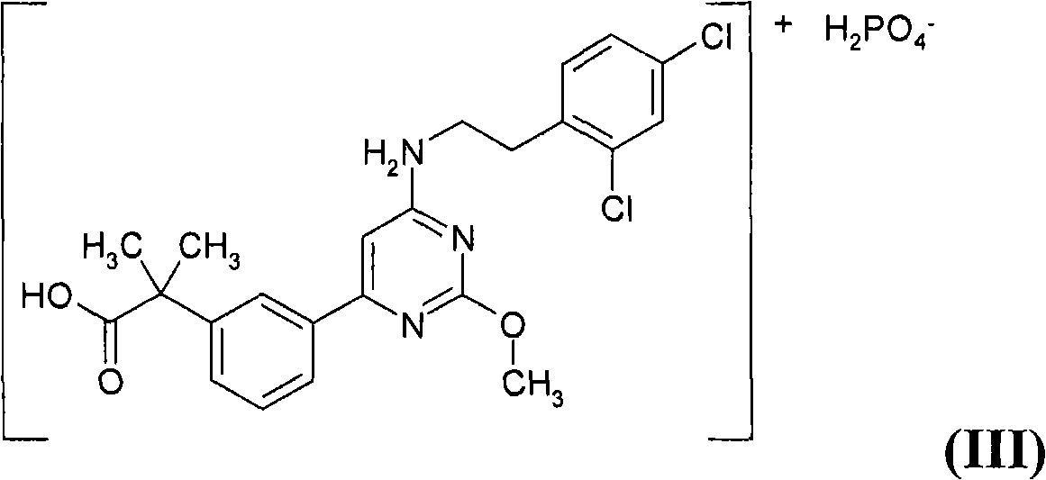 Dihydrogen phosphate salt of a prostaglandin d2 receptor antagonist