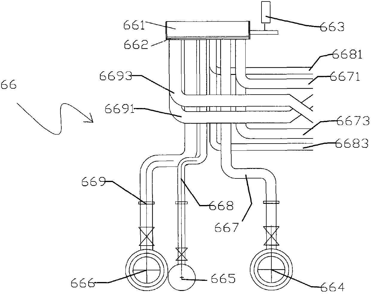 Gangue pyrolysis gasification raw gas purification combustion recycle method