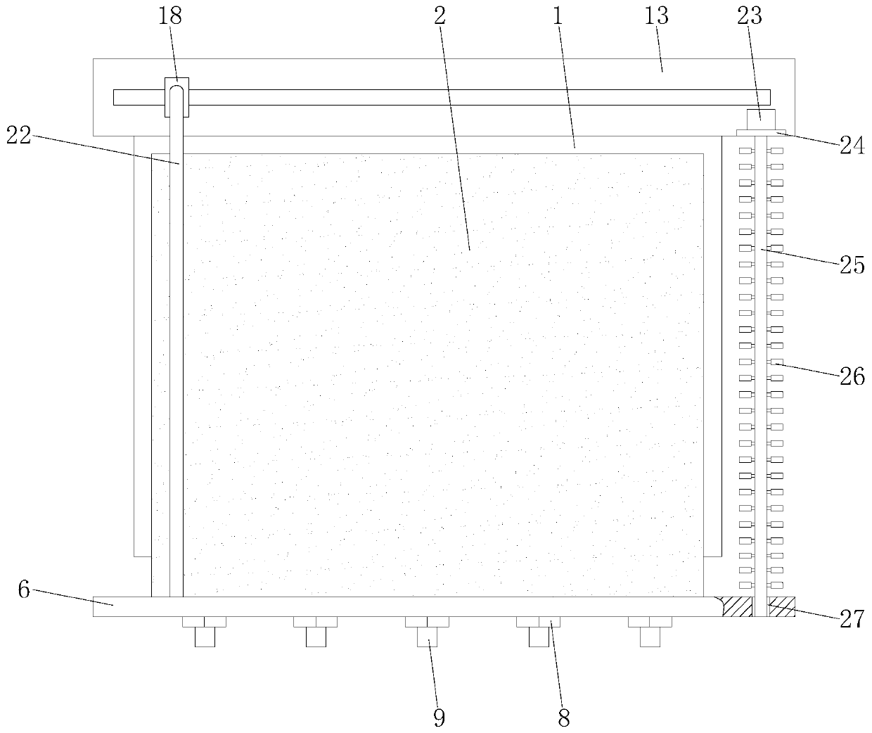 Fixing rack facilitating installation of photovoltaic cell panel