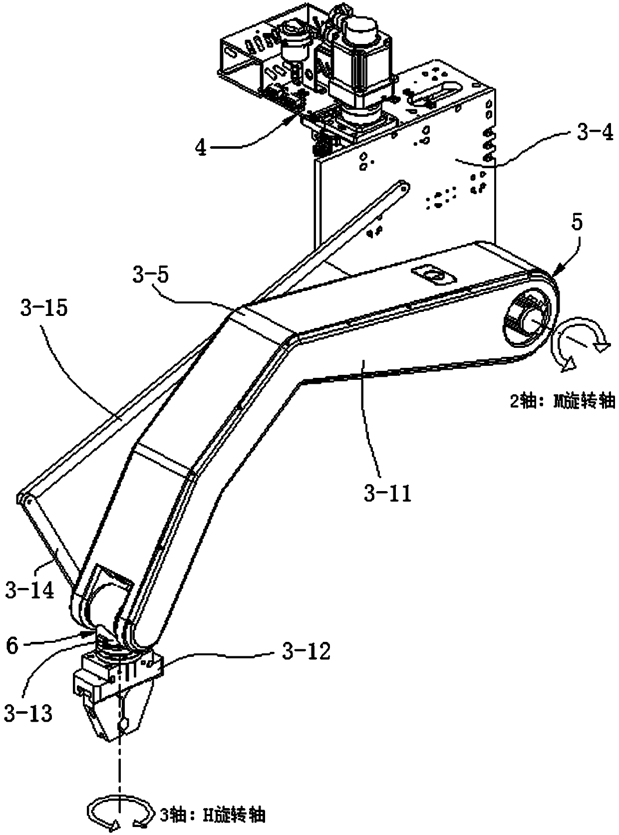 A kind of m-type longitudinal walking manipulator and using method thereof