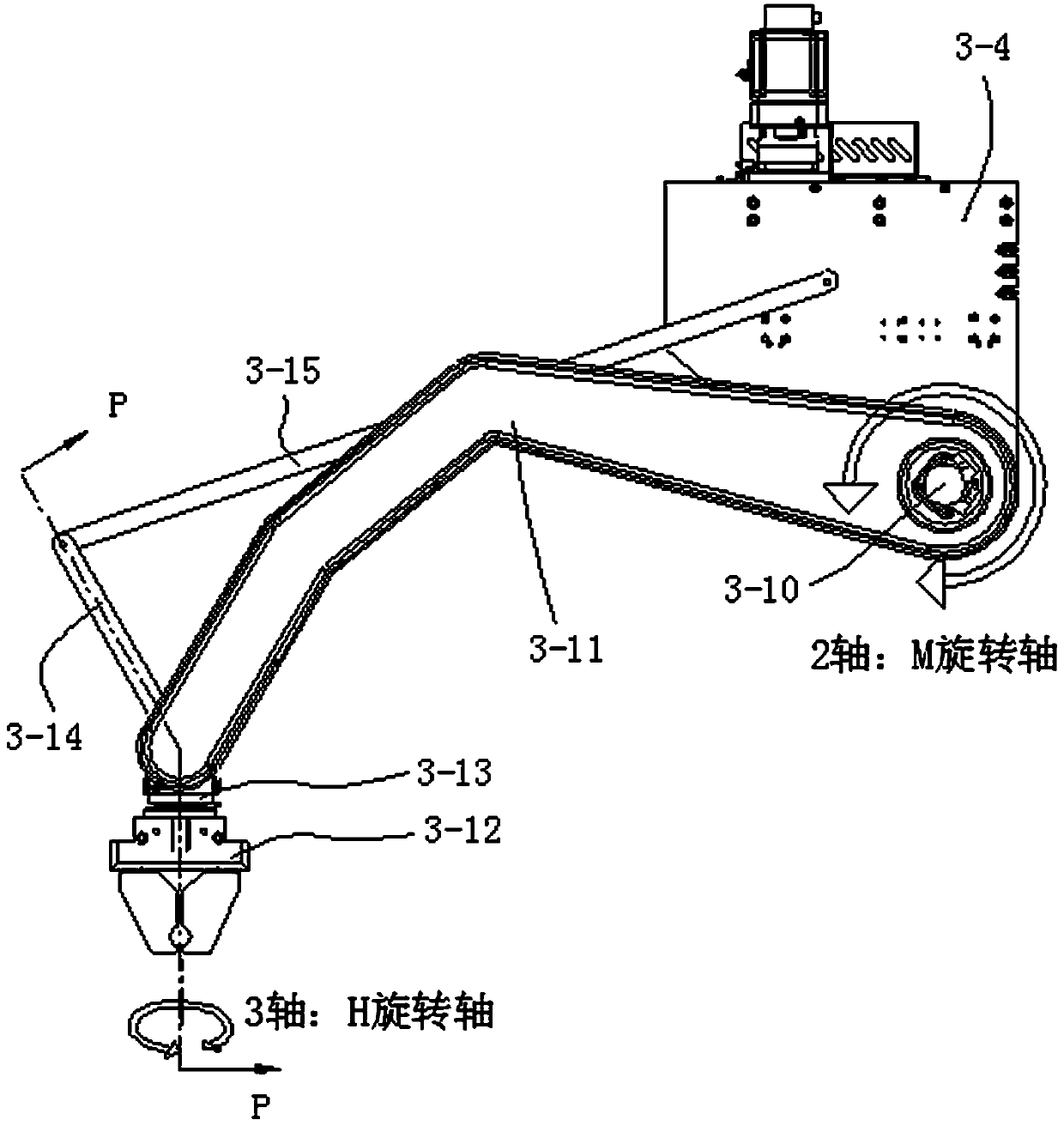 A kind of m-type longitudinal walking manipulator and using method thereof