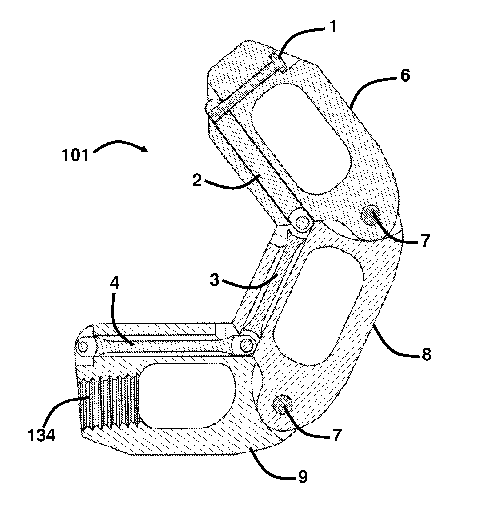 Articulating interbody spacer, vertebral body replacement