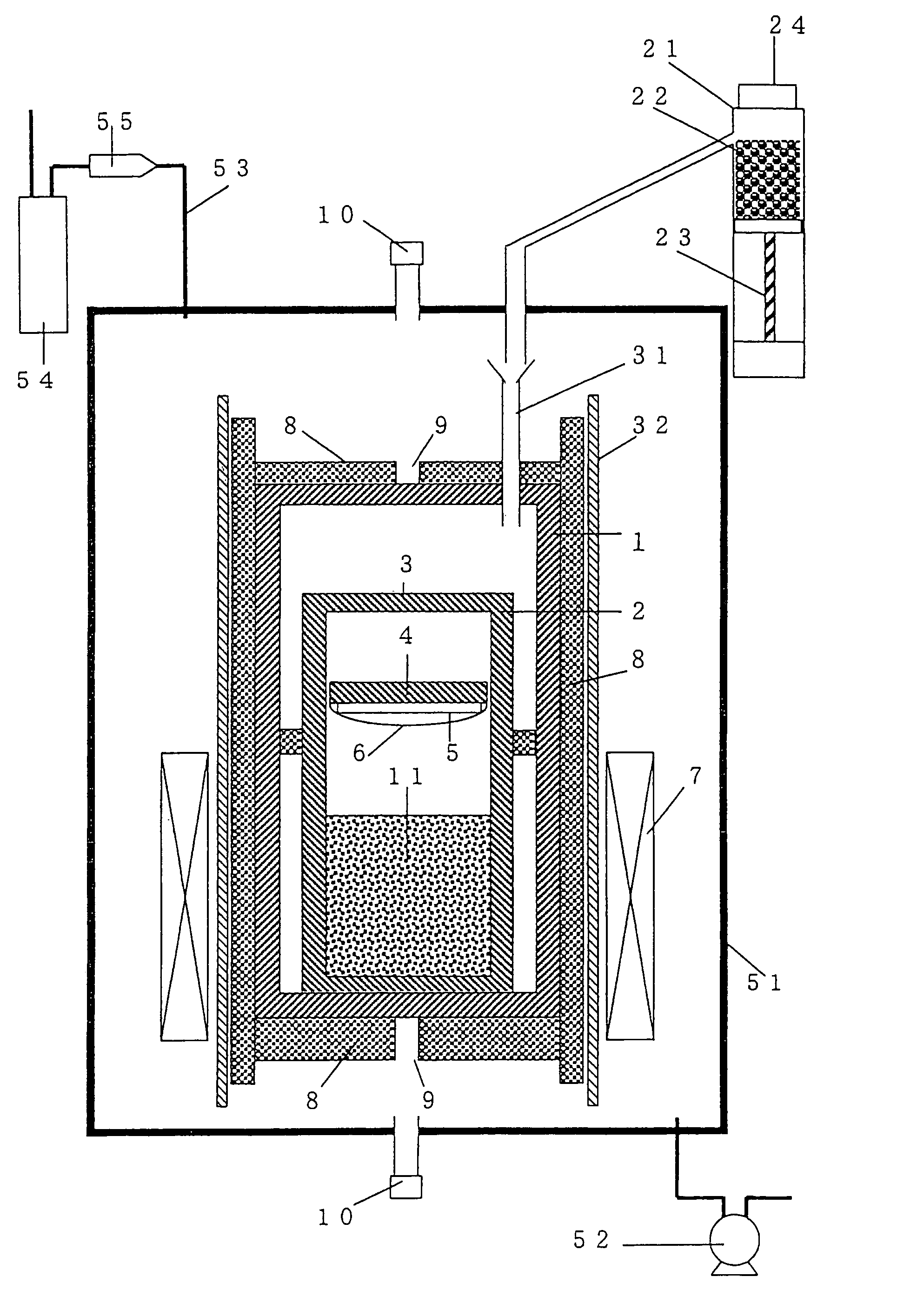 Silicon carbide single crystal and method and apparatus for producing the same