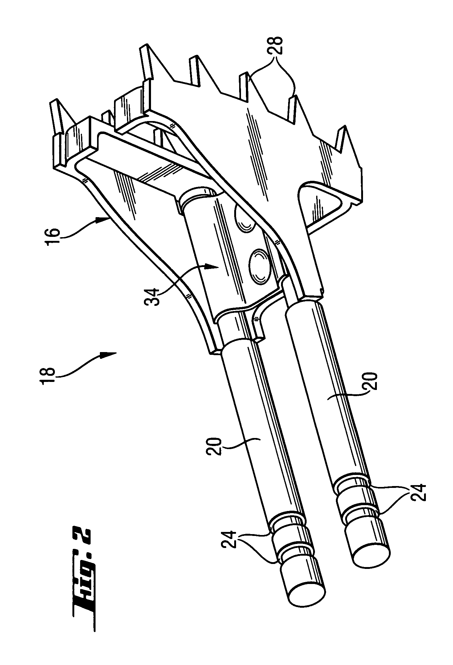 Guide adapter with claw contour