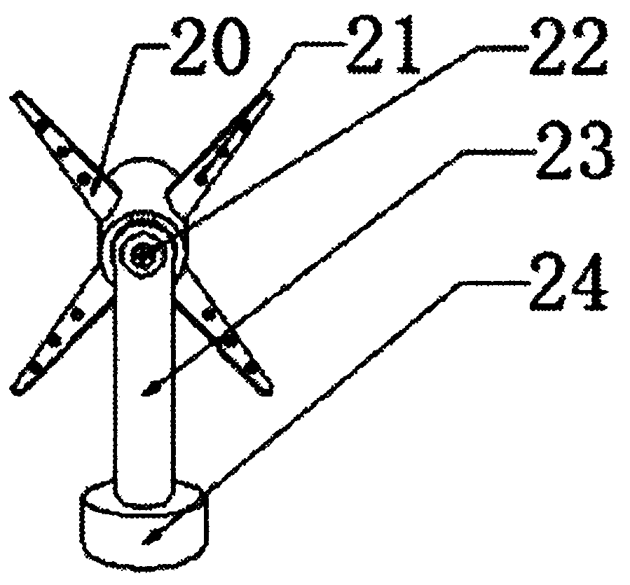 A street lamp with automatically turning on solar conversion panels