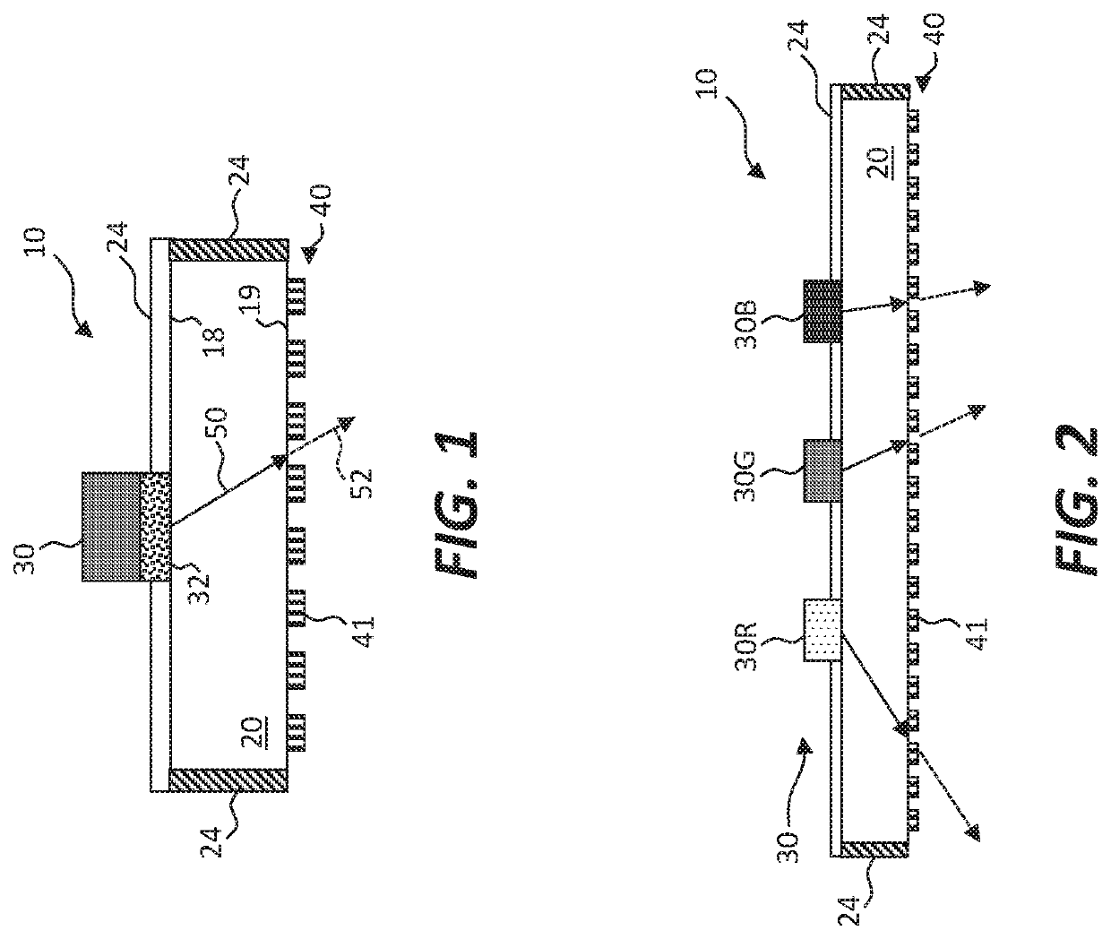 LED structure with polarized light emission