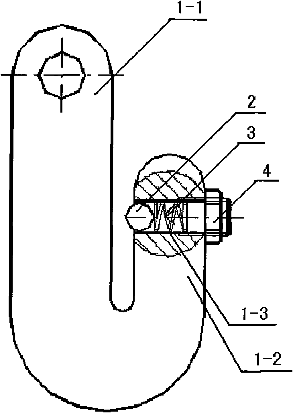 Self-locking lifting hook