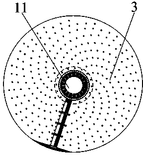 Separation and filter membrane column with same-end water inlet and outlet capacity and feed liquid treatment method thereof