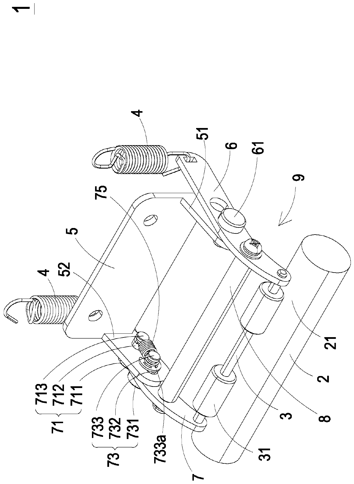 Media feed mechanism with adjustable roller arms