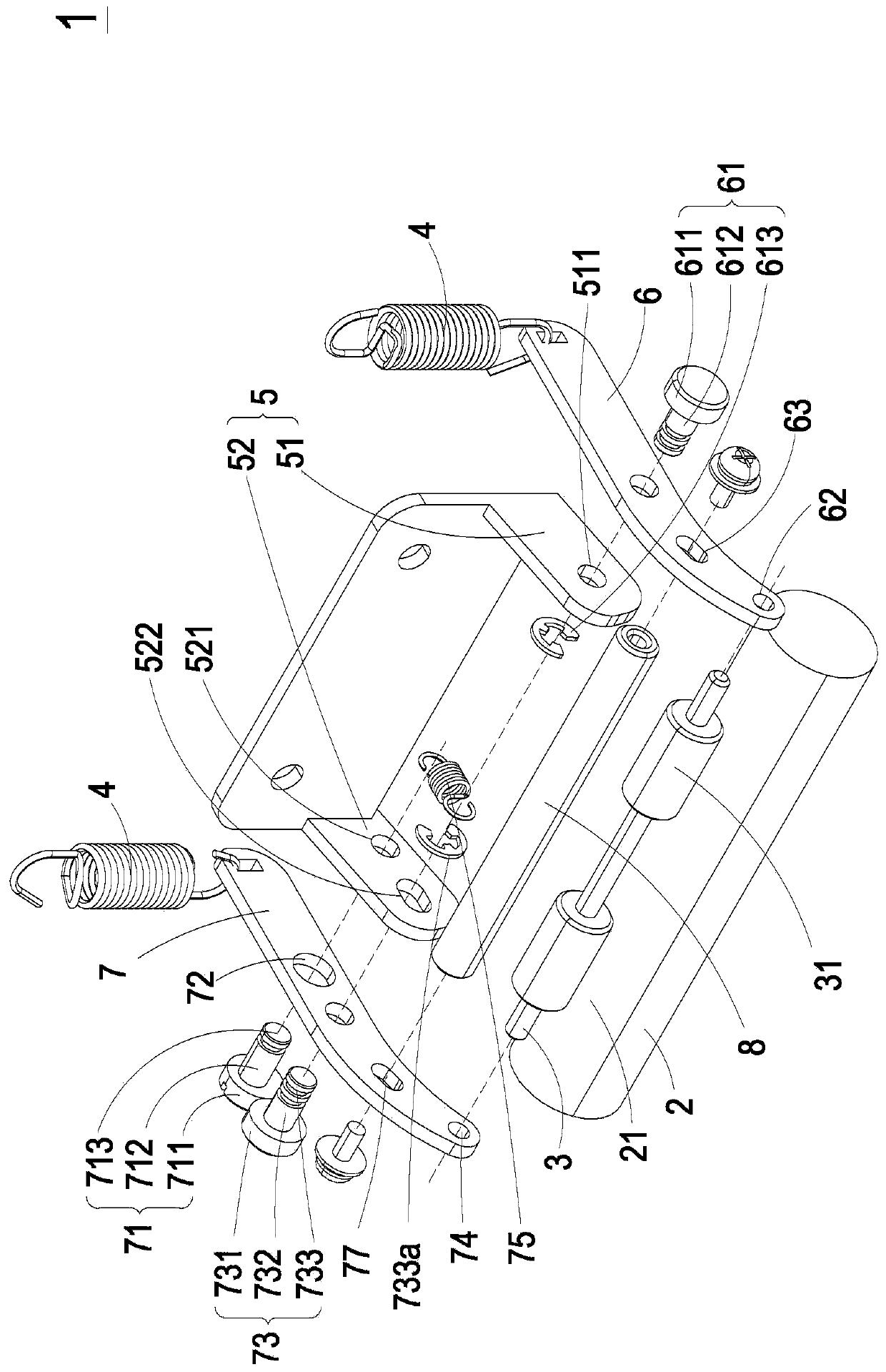 Media feed mechanism with adjustable roller arms