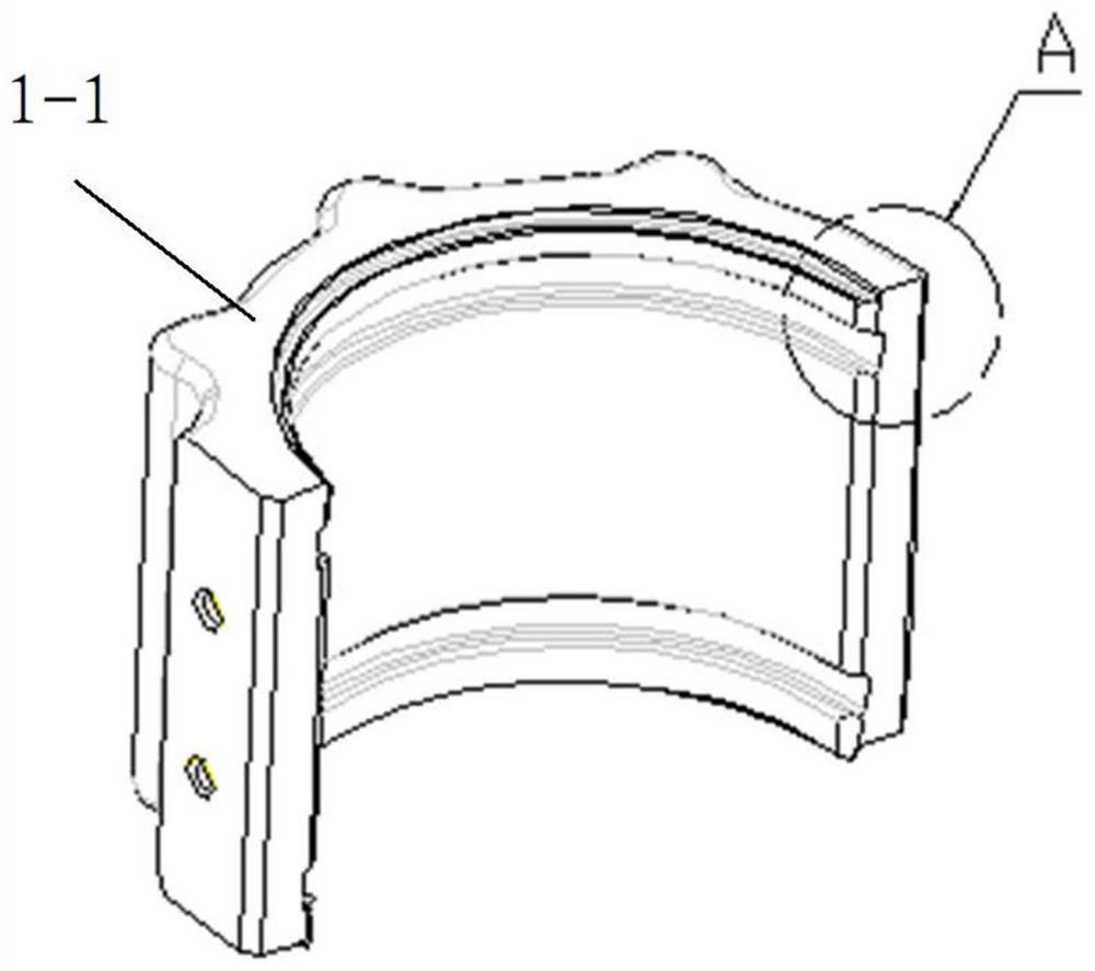 Enclasping limiting device and vehicle