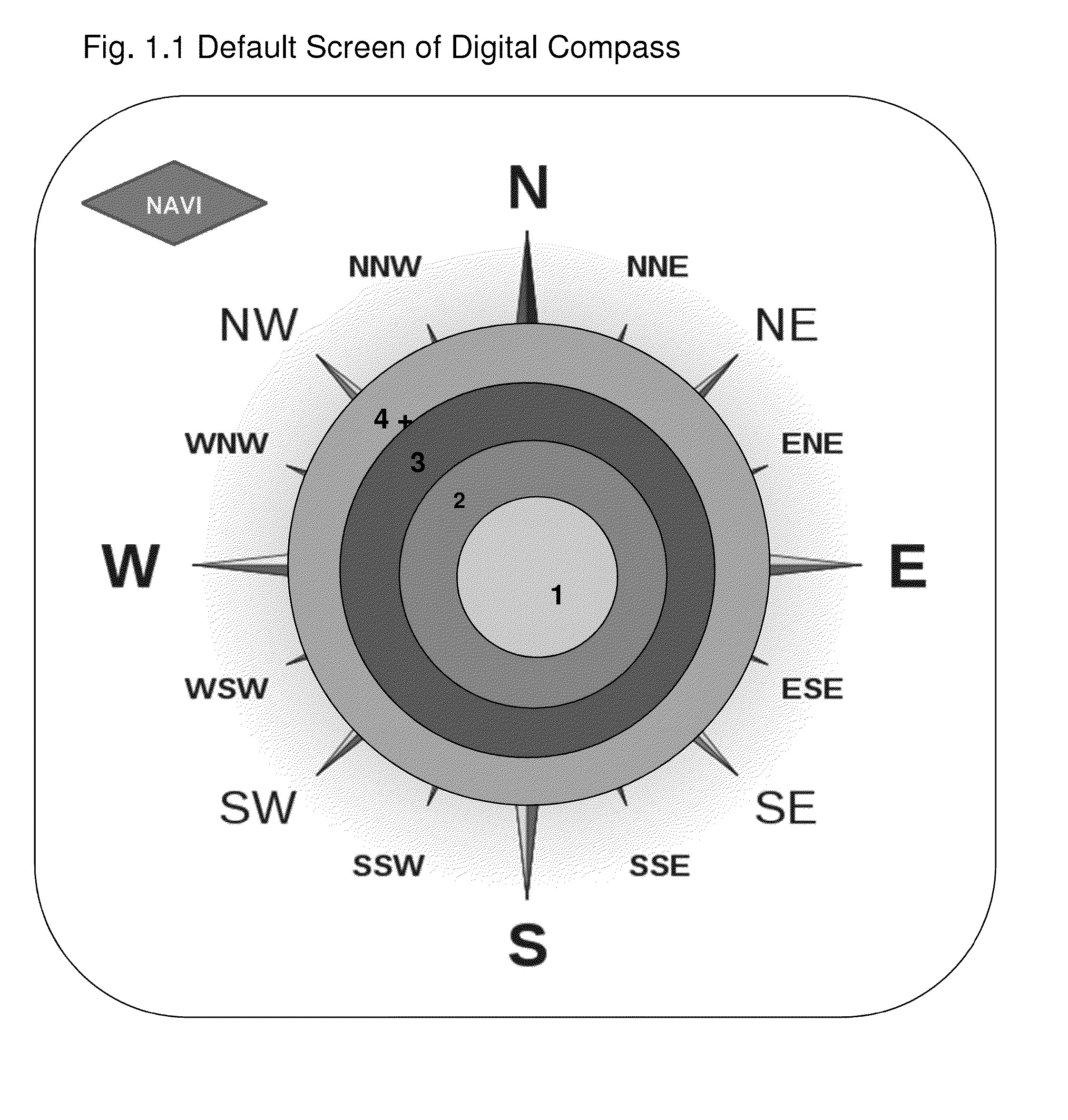 Real-time remote-viewing digital compass