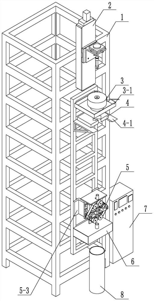 Glass sleeve wire-drawing forming machine