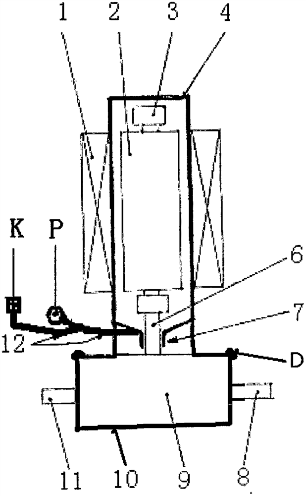 Pump structure using air jacking sealing operation and comprising deep submersible pump and amphibious use method