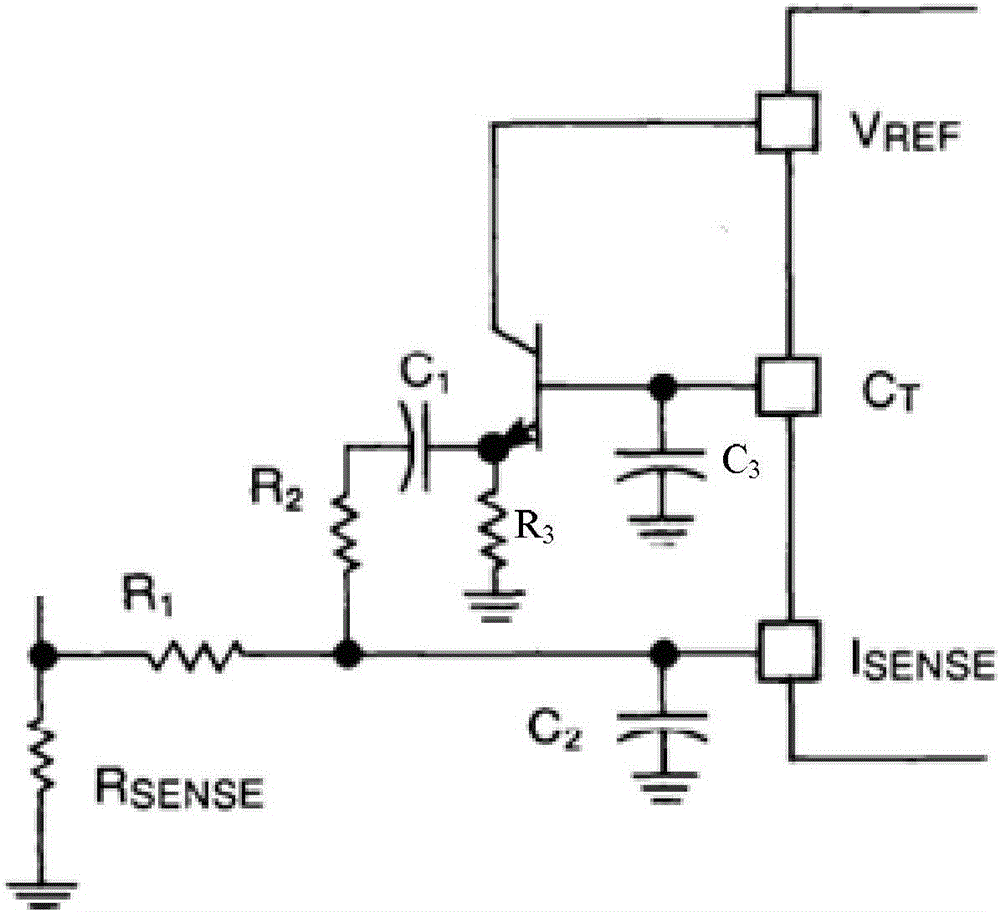 Peak-current-mode Buck circuit sub-harmonic oscillation elimination method based on slope compensation method