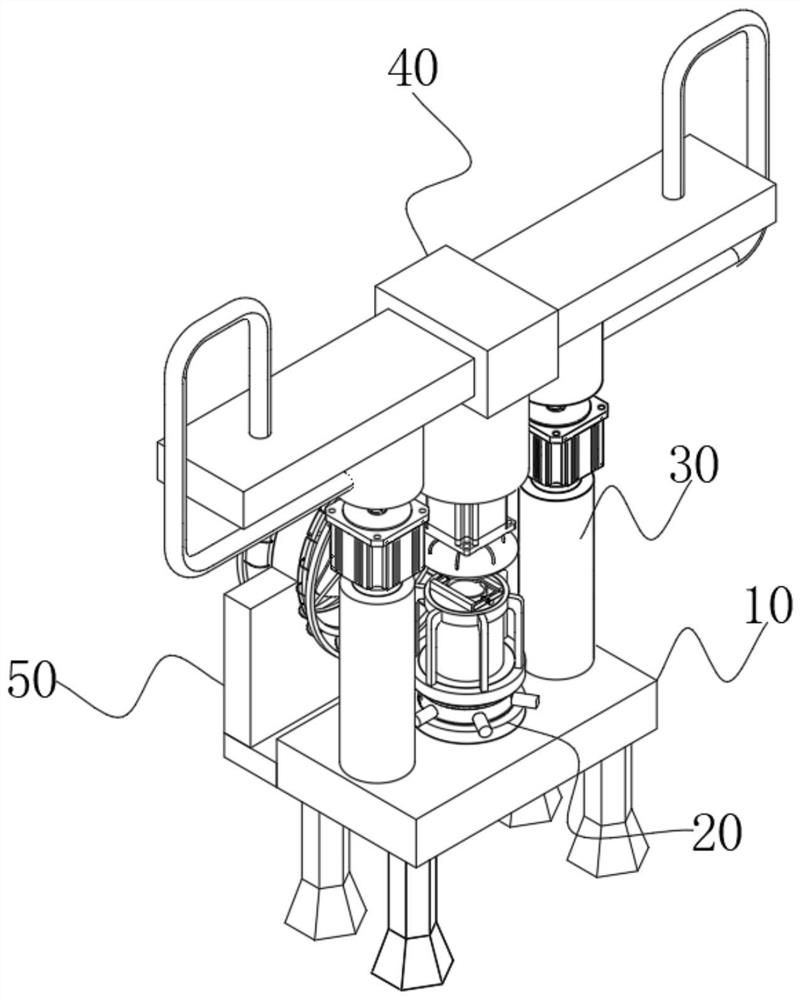 Rotation-based easy-to-adjust grinding and polishing device for aluminum profile production