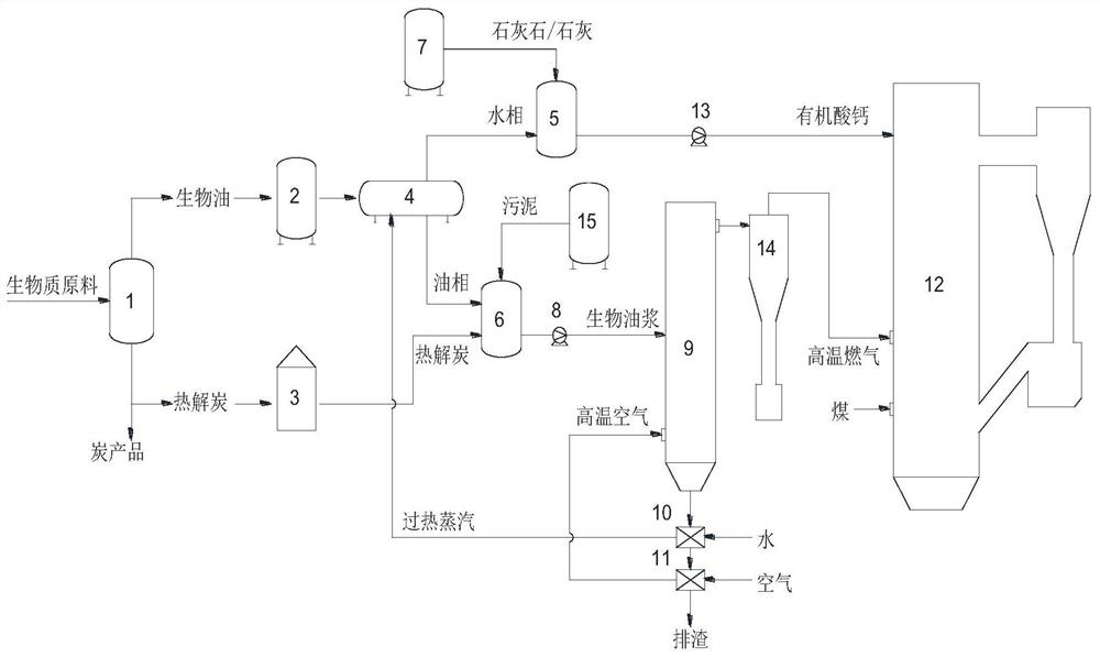 A coal-fired coupled biomass power generation system and method