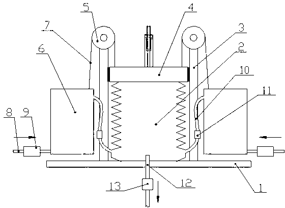 Indoor automatic pressurizing water storage box