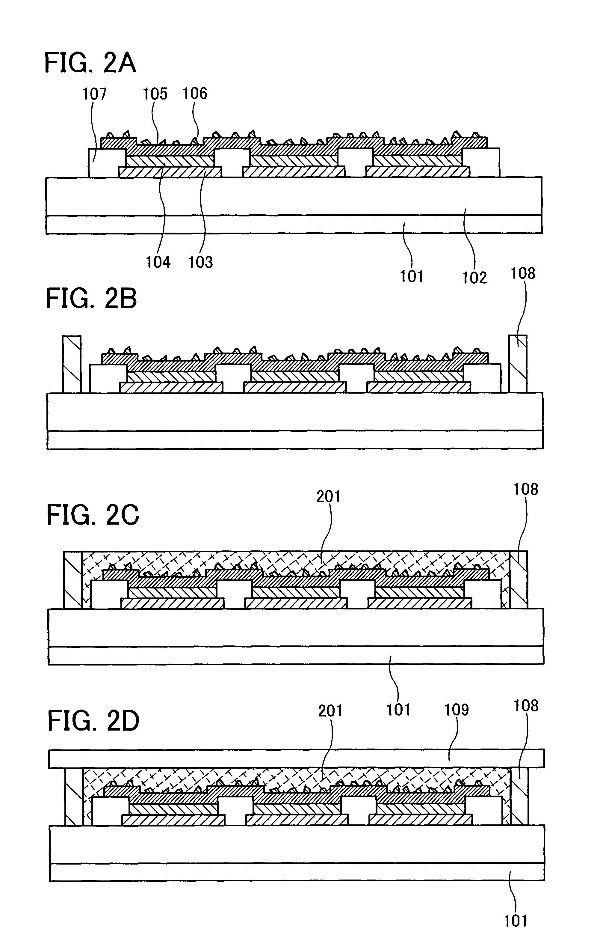 Light emitting element, light emitting device, manufacturing method of light emitting device, and sheet-like sealing material