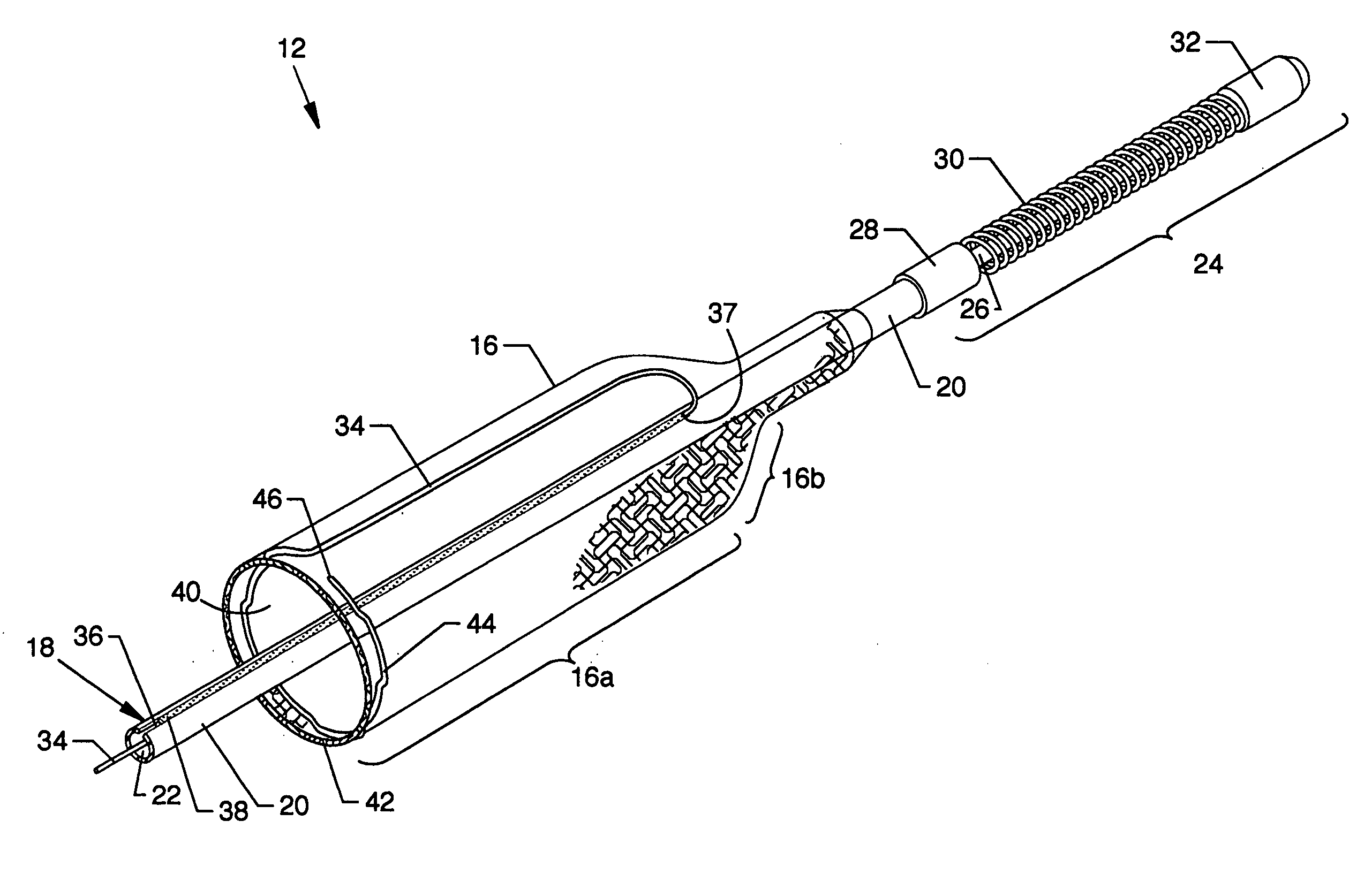 Guidewire with collapsible filter system and method of use