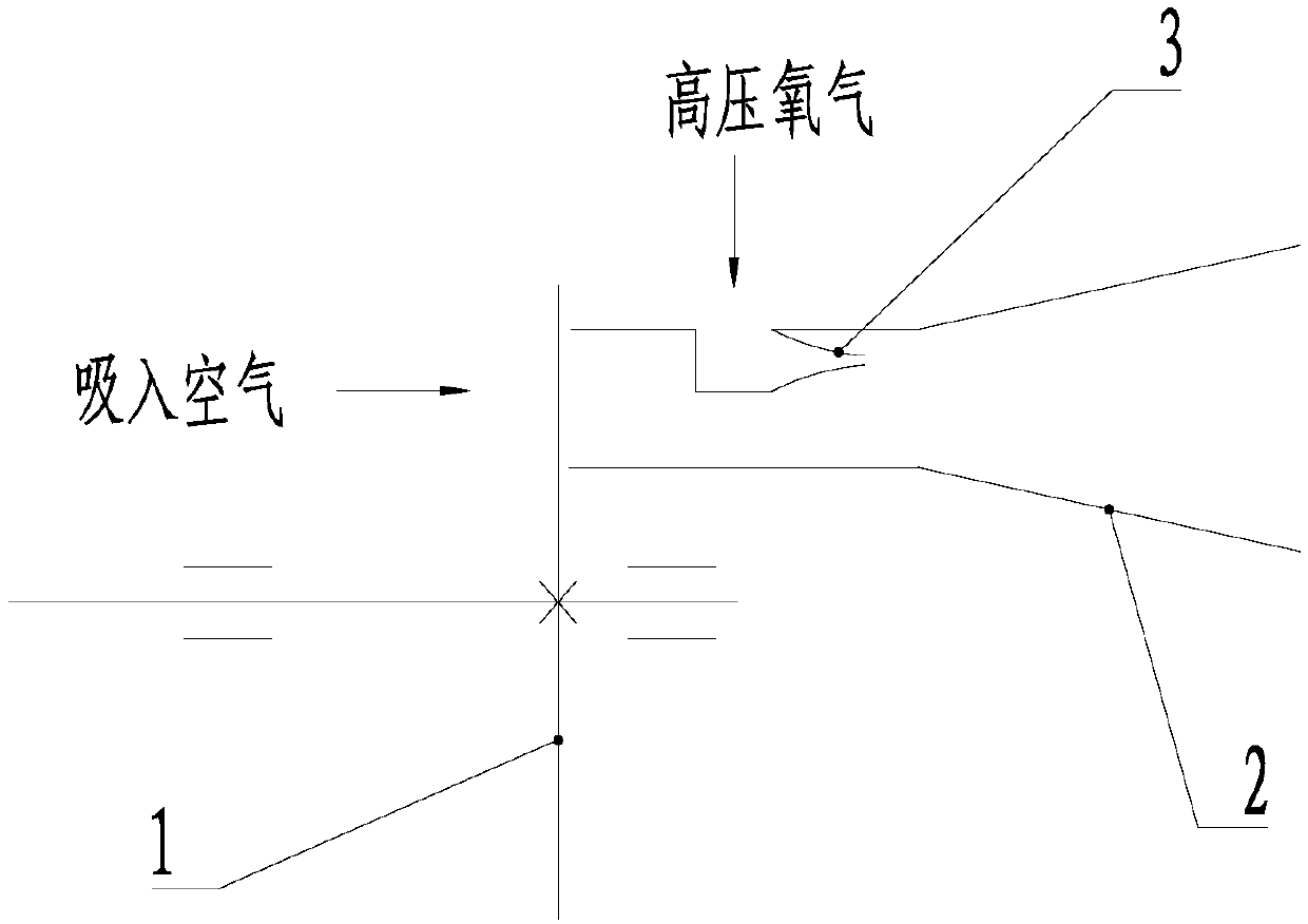 Method for adjusting output oxygen concentration of breathing machine by utilizing venturi valve