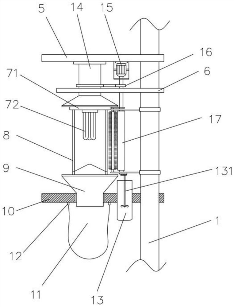 Power grid deinsectization device and method for preventing mosquitoes from adhering