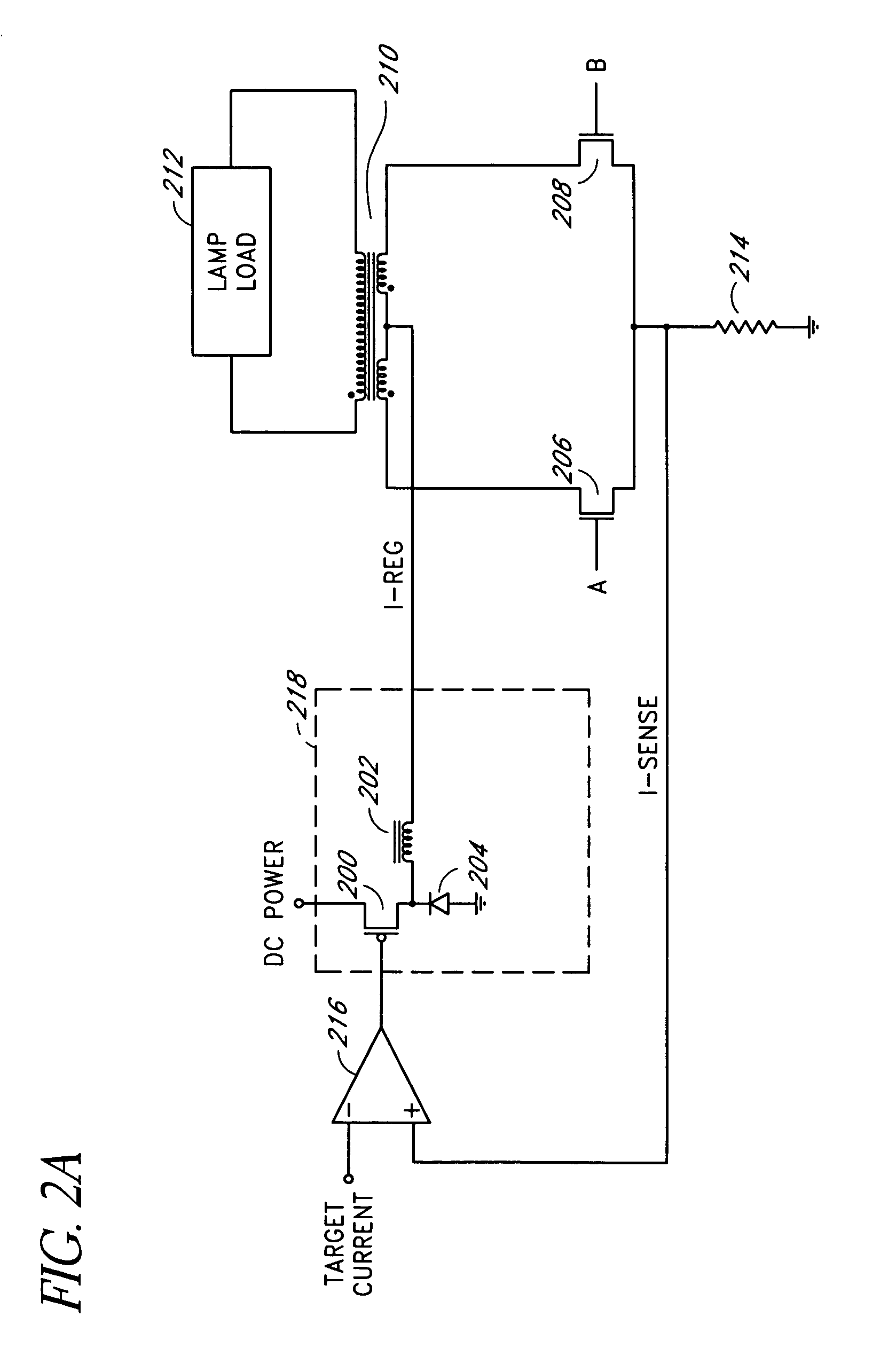 Lamp current control using profile synthesizer