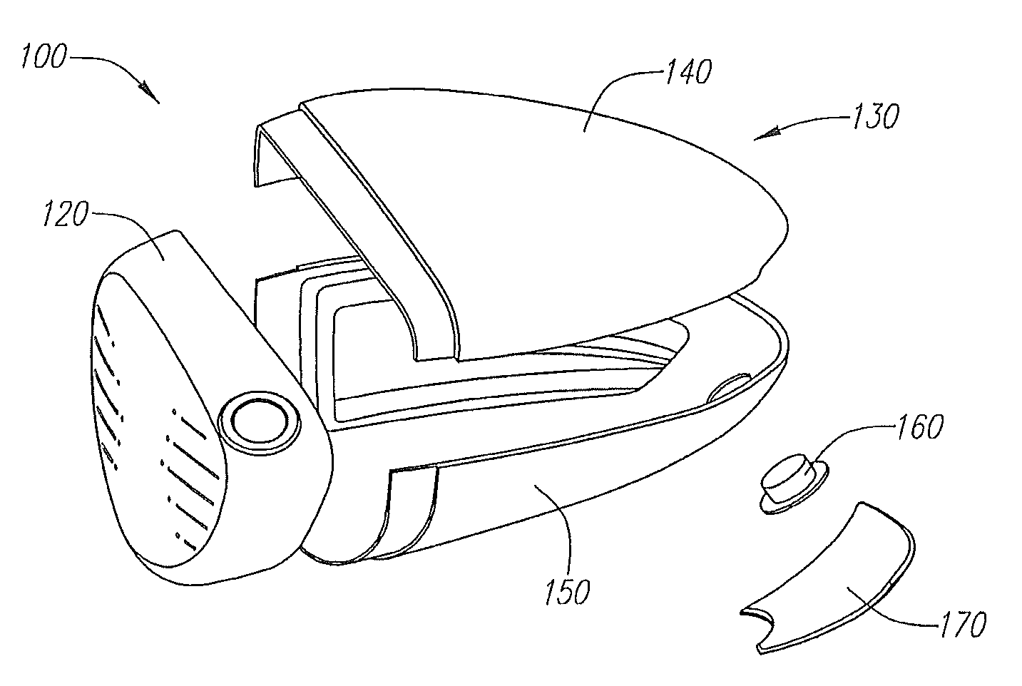 Golf club head with a compression-molded, thin-walled aft-body