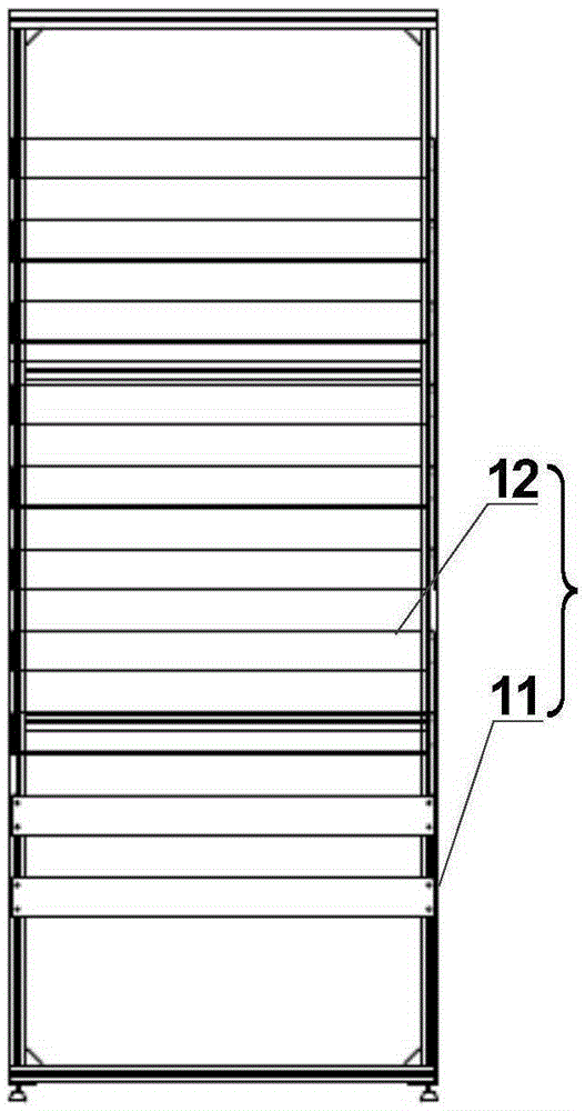 Wall-mounted coal sample storing and checking library