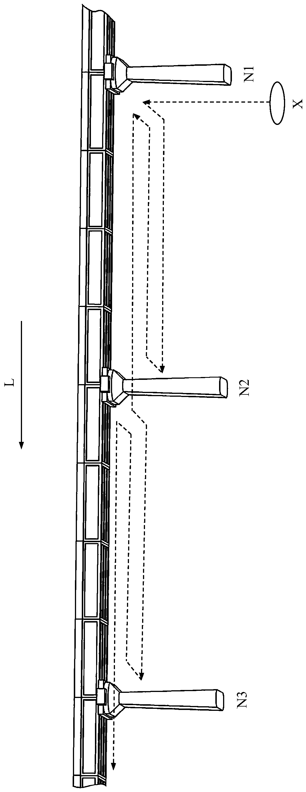 Bridge bottom surface inspection route planning method