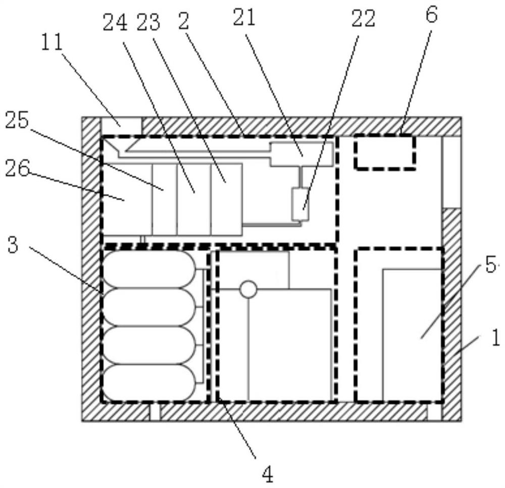 Container type oxygen generation system