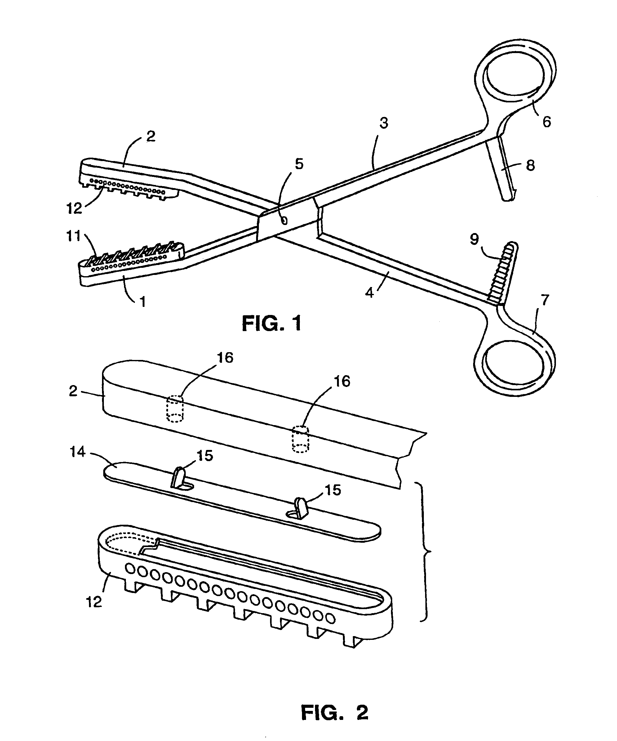 Surgical clamp pad with interdigitating teeth