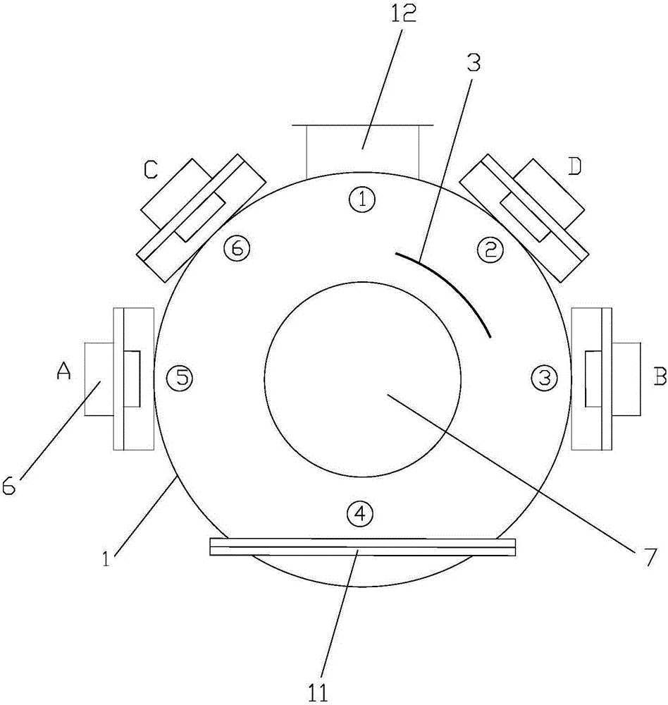 Intelligent source baffle plate system and method thereof for preparing hard coating