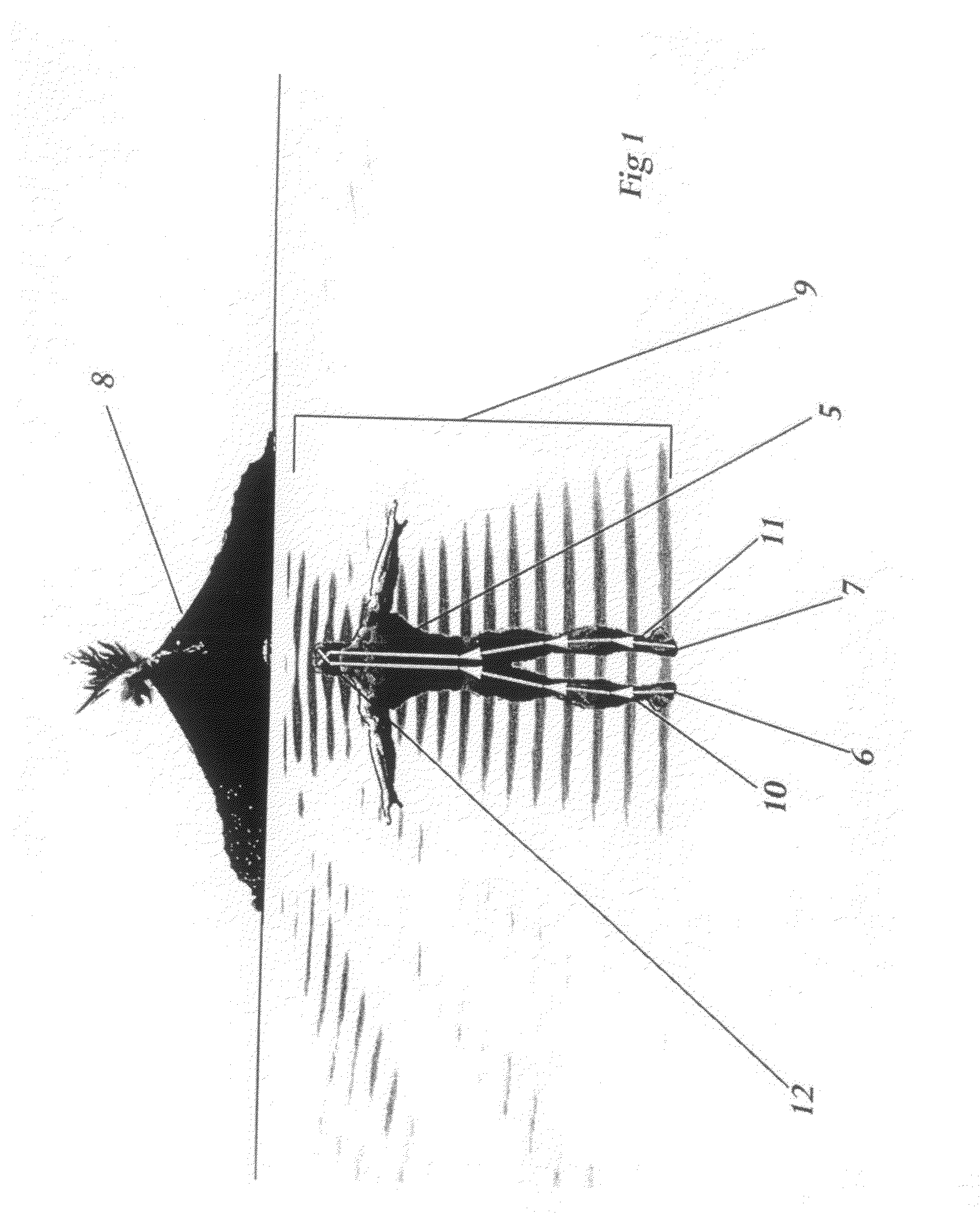 Vibrating footwear device and entertainment system for use therewith