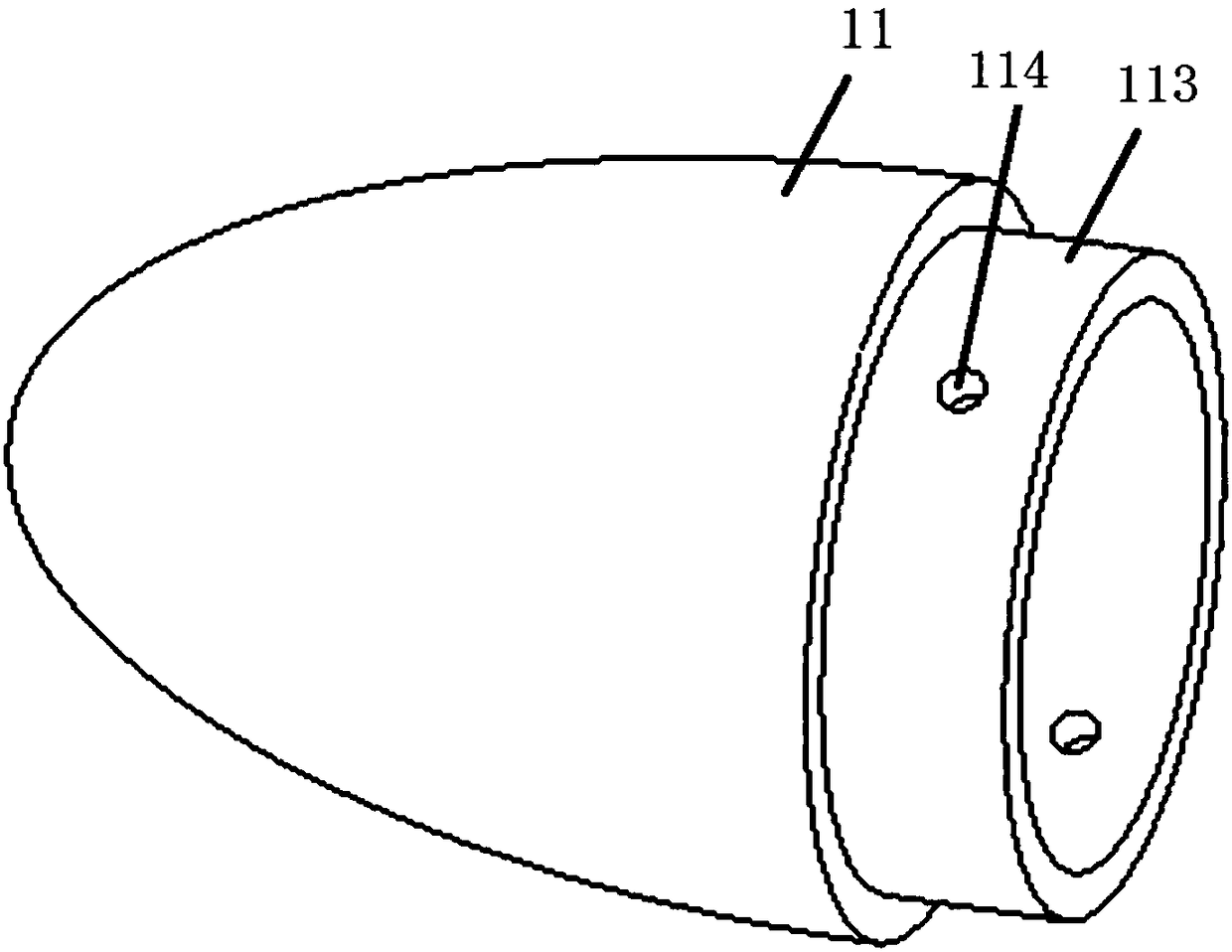 Semi-submersible-type unmanned ship