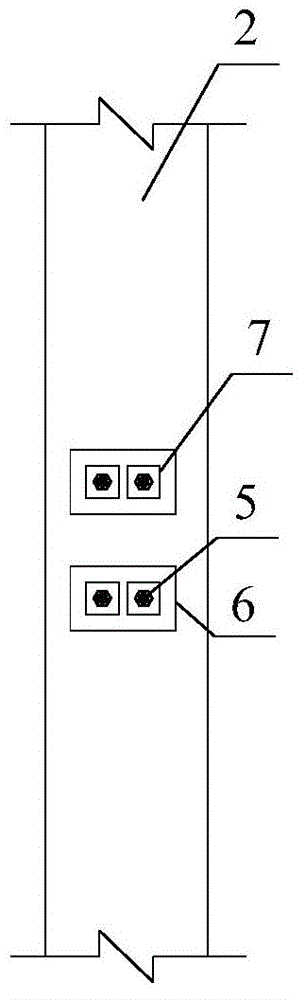 Fabricated wood structure embedded steel bar joint and construction method thereof