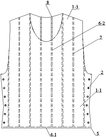 A kind of air-cooled soft armor for mining