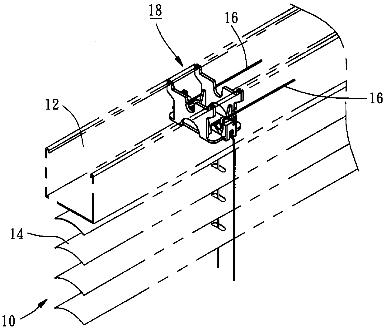 Rope guides for curtains