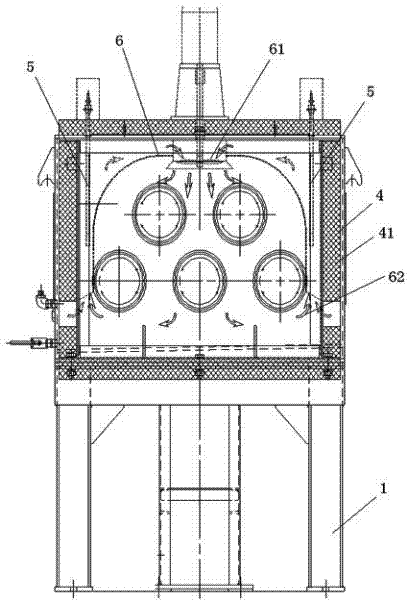 Heat holding furnace for drafting machine