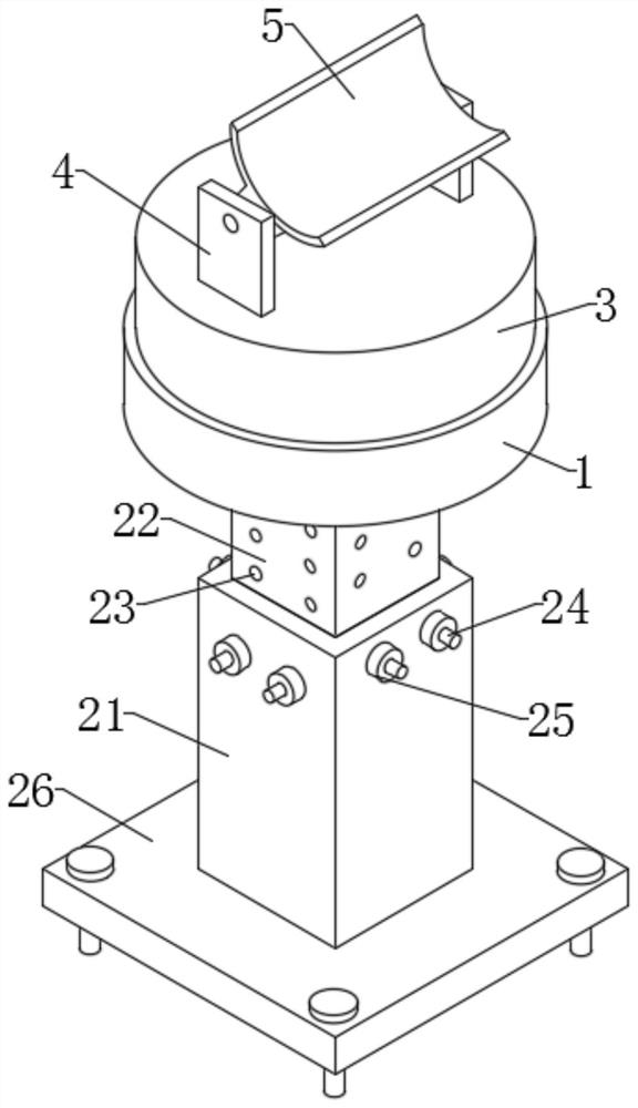 Radar equipment with antenna azimuth turntable and use method thereof