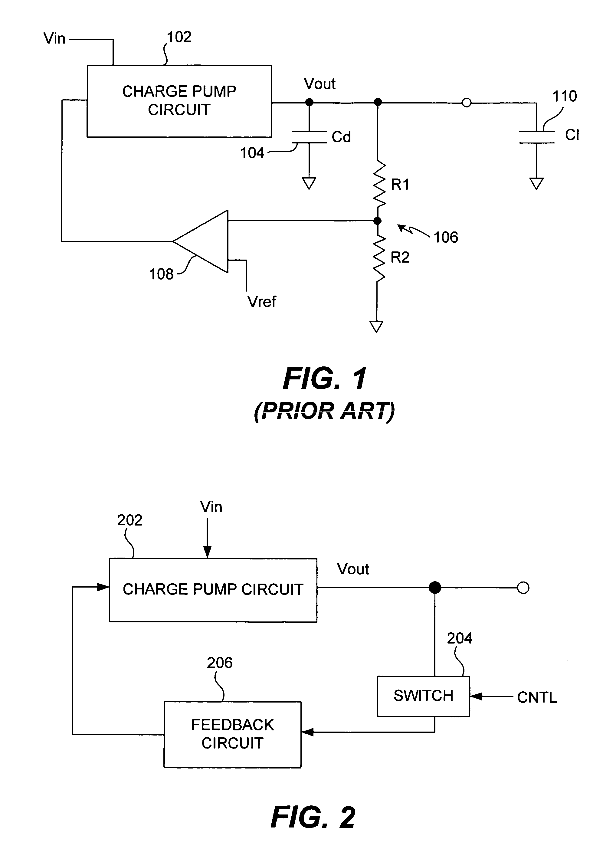 Charge pump regulation control for improved power efficiency