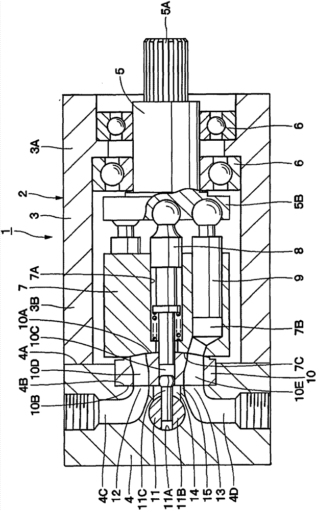 Variable capacity inclined axis hydraulic pump