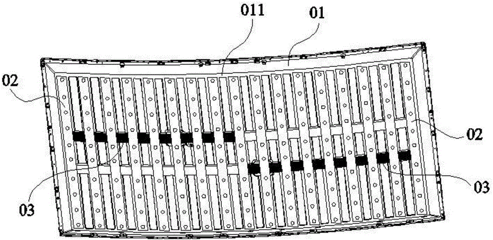 Backlight module and curved surface display device