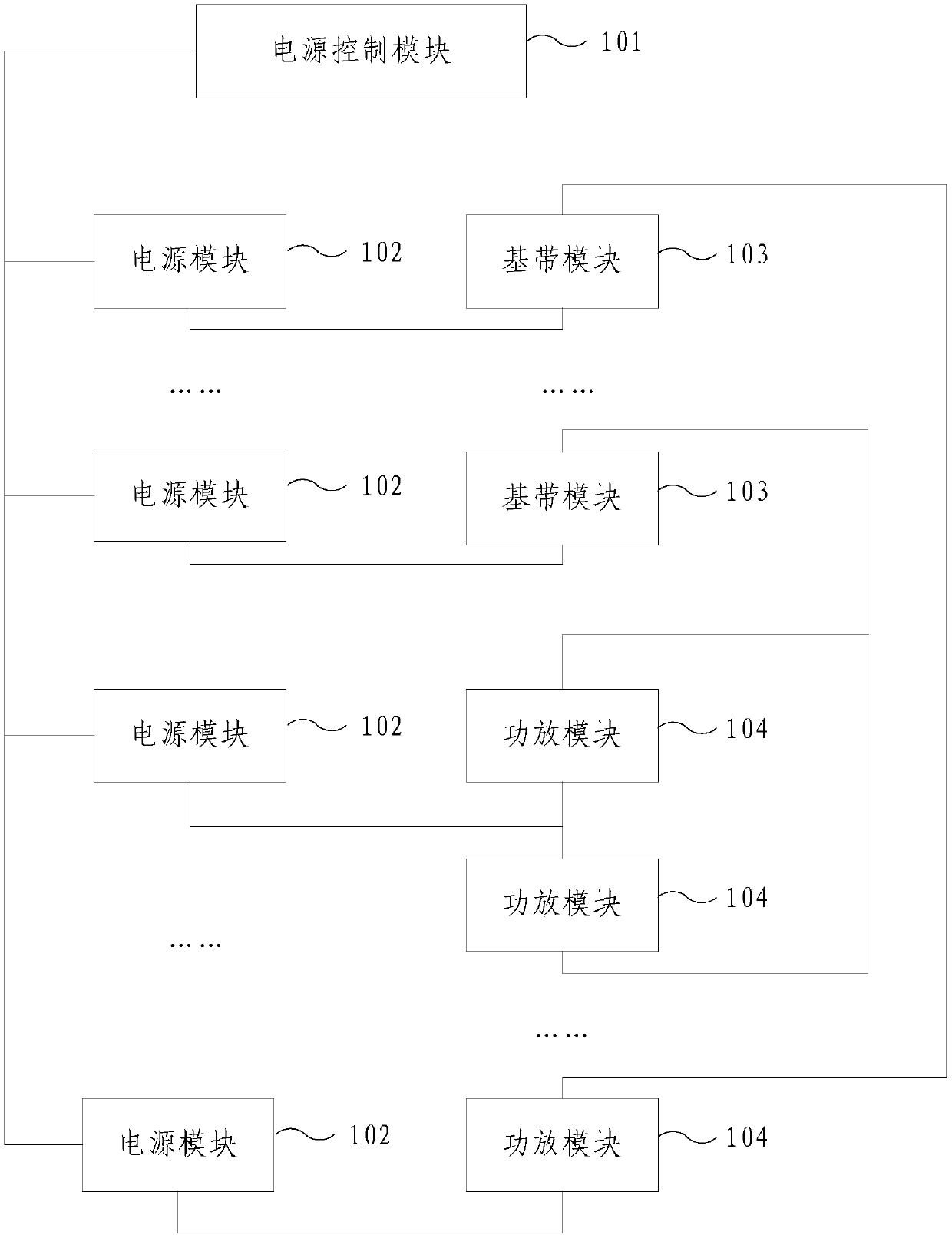 Micro base station, and power supply control method of micro base station