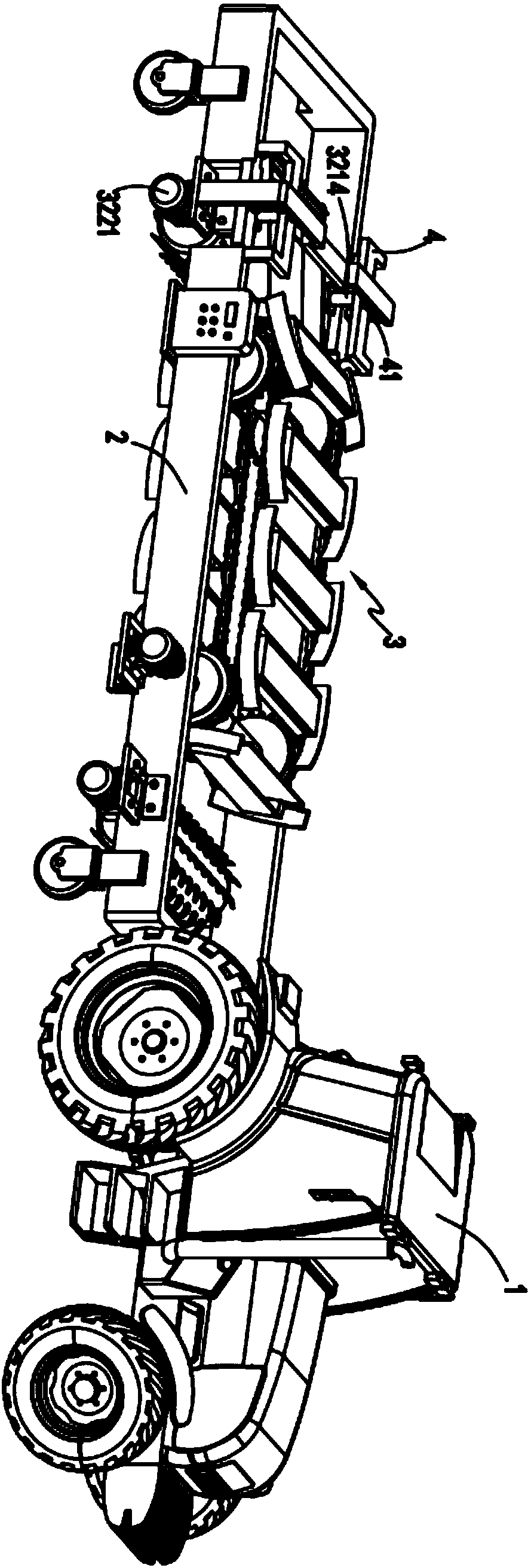 High-low sectional type soil loosening device