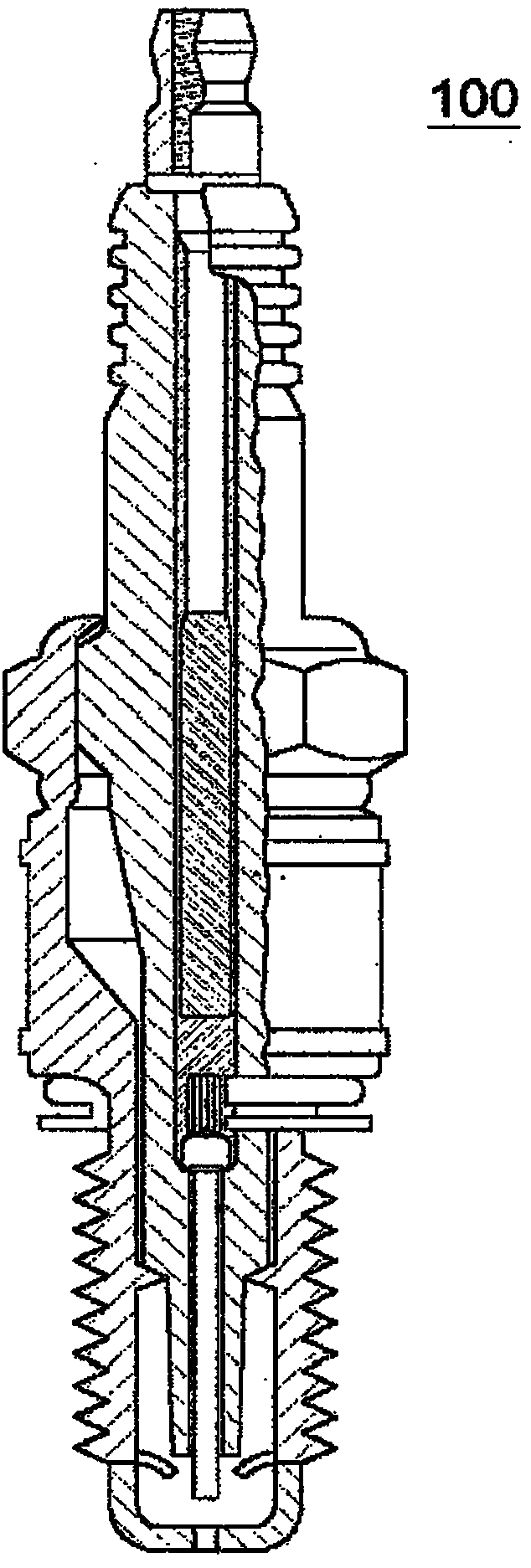 Ignition plug for internal combustion engine