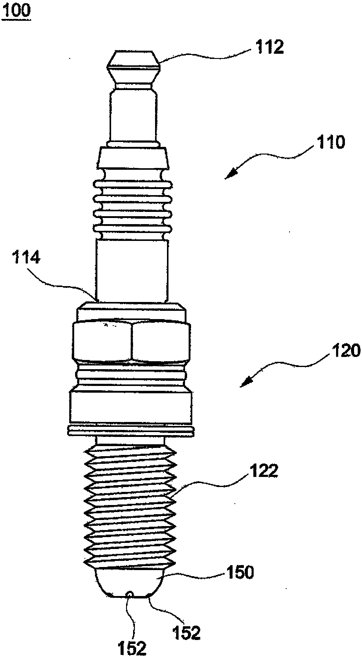 Ignition plug for internal combustion engine