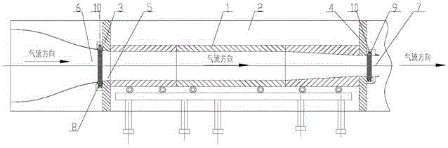 Method for replacing test section of continuous transonic wind tunnel