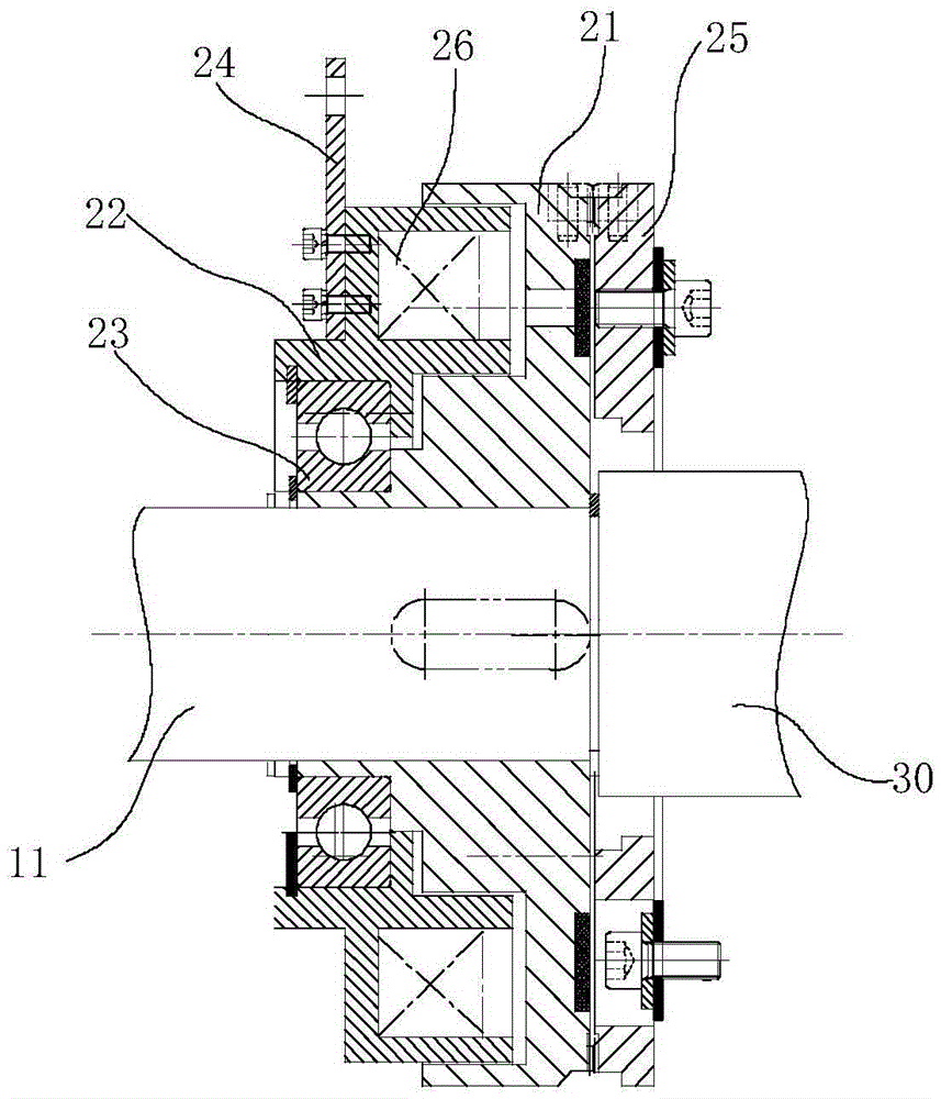 High-rotation speed and large-torque brake motor test bench