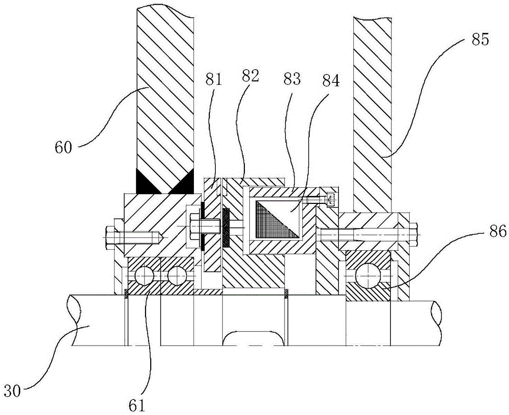 High-rotation speed and large-torque brake motor test bench